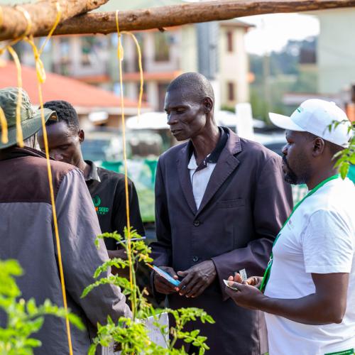 Farmers at Continental Seeds Demo Plot, Jinja, Uganda